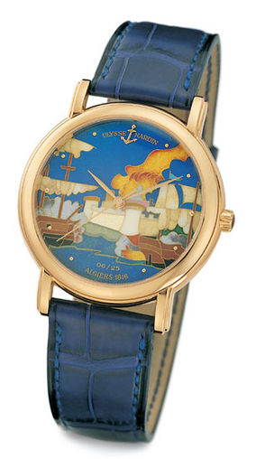 Review Fake Ulysse Nardin Classico Enamel San Marco Cloisonne Algiers 136-77-9 / ALG watch